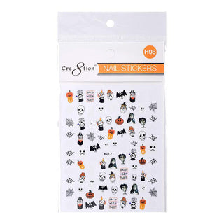 Cre8tion Nail Art Sticker Halloween - Juego completo de 14 estilos