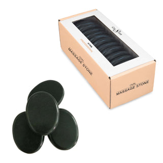 Cre8tion Massage Oval Hot Stone 3.1*2.4*0.8 inches 10 pcs./bag