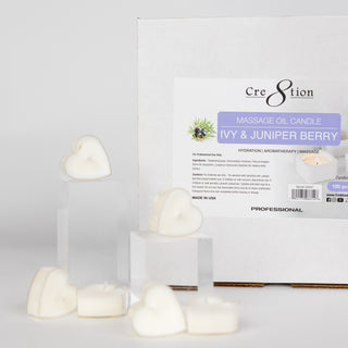 Cre8tion Massage Oil Candles - Tealight 0.5oz - Winter Holiday Scent