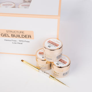 Cre8tion Gel Collection - Hema Free/TPO Free - Low Heat - Overlay/Builder Gel in Jar 24 Colors Kit