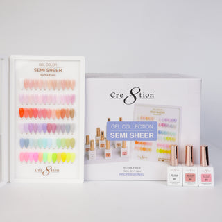 Cre8tion Hema Free Semi-Sheer Collection 0.5oz - 72 Colors Kit