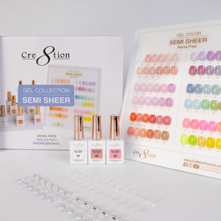 Cre8tion Hema Free Semi-Sheer Collection 0.5oz - 72 Colors Kit