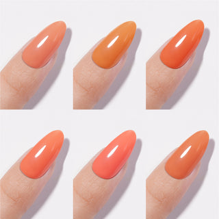 Chance Orange Temptation Collection 0.5oz - 18 Colors w/ 1 Counter Display, 3 Chance No Wipe Top Coat 0.5oz & 1 Cre8tion White Pearl Chrome