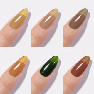 Chance Autumn Sunset Collection 0.5oz - 18 Colors w/ 1 Counter Display, 3 Chance No Wipe Top Coat 0.5oz & 1 Cre8tion White Pearl Chrome