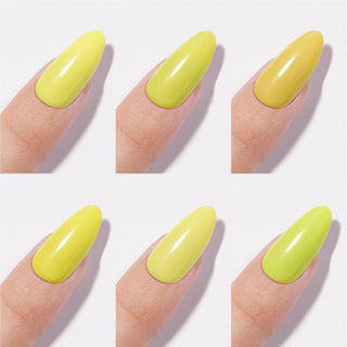 Chance Yellow Ritz Collection 0.5oz - 18 Colors w/ 1 Counter Display, 3 Chance No Wipe Top Coat 0.5oz & 1 Cre8tion White Pearl Chrome