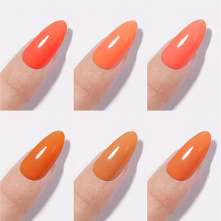 Chance Orange Temptation Collection 0.5oz - 18 Colors w/ 1 Counter Display, 3 Chance No Wipe Top Coat 0.5oz & 1 Cre8tion White Pearl Chrome