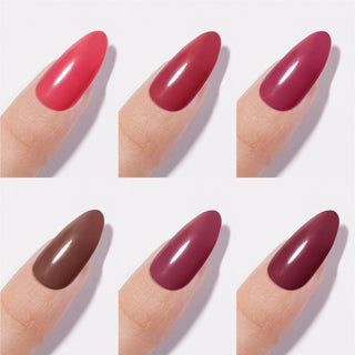 Chance Rose Petals Collection 0.5oz - 18 Colors w/ 1 Counter Display, 3 Chance No Wipe Top Coat 0.5oz & 1 Cre8tion White Pearl Chrome