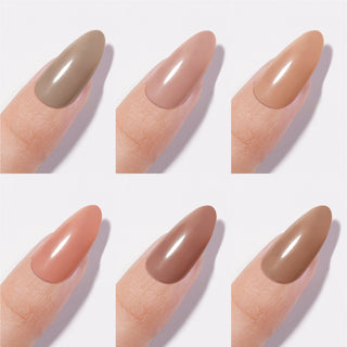 Chance Nude Wardrobe Collection 0.5oz - 18 Colors w/ 1 Counter Display, 3 Chance No Wipe Top Coat 0.5oz & 1 Cre8tion White Pearl Chrome