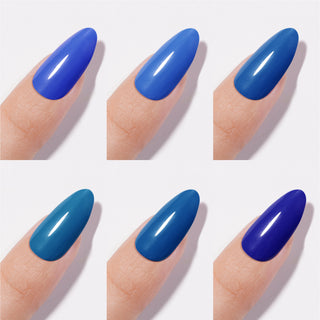 Chance Blue Grace Collection 0.5oz - 18 Colors w/ 1 Counter Display, 3 Chance No Wipe Top Coat 0.5oz & 1 Cre8tion White Pearl Chrome