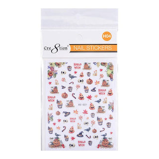 Cre8tion Nail Art Sticker Halloween - Juego completo de 14 estilos