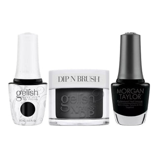 Morgan Taylor/Gelish Color 0.5oz - 830 BLACK SHADOW