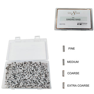 Cre8tion Mini Zebra Sanding Bands 500 pcs./box