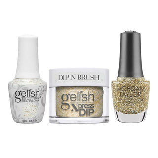 Morgan Taylor/Gelish Color 0.5oz - 947 ALL THAT GLITTERS IS GOLD