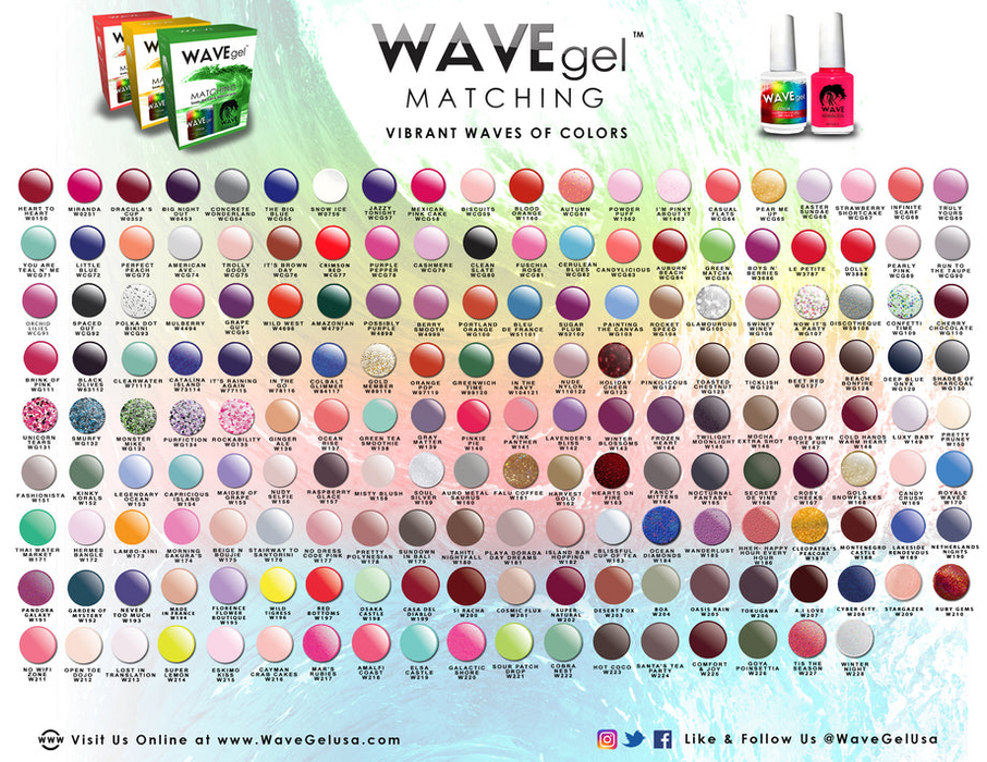 Wavegel - Color Chart Book 190 Colors