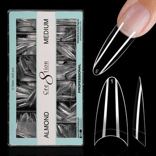 Cre8tion Special Shape Tip Almond Clear - Medium