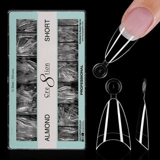 Cre8tion Special Shape Tip Almond Clear - Short
