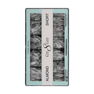 Cre8tion Special Shape Tip Almond Clear - Short