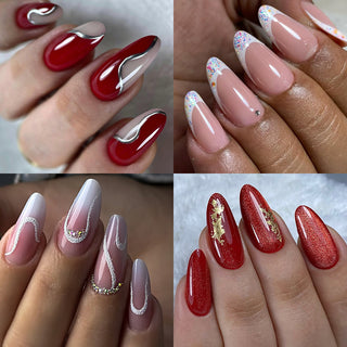 Cre8tion Special Shape Tip Almond Clear - Extra Short