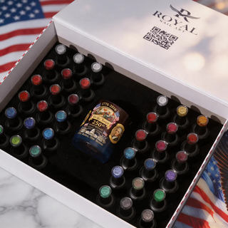 Royal America 250 Cat Eye Collection - 36 Colors w/ 1 Color Book & 1 Limited America 250 Glass