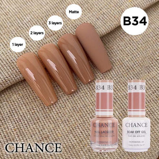 Chance Gel & Nail Lacquer Duo 0.5oz B34 - Bare Collection