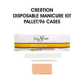 Cre8tion Disposable Manicure Kit - Pallet of 96, case/300 kits