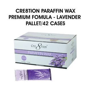 Cre8tion Paraffin Wax Lavender - Premium Fomula  - Pallet of 42 Cases, case/6 Boxes