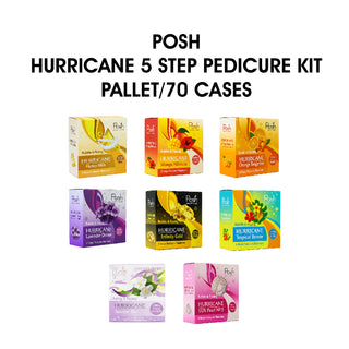 Posh Hurricane 5 In 1 Pedicure/Manicure Kit - Pallet of 70 Cases