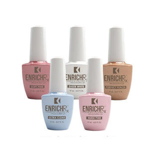 (Bonus Combo) Kupa EnrichRx Builder Gel 0.5oz - Pack of 5 Colors