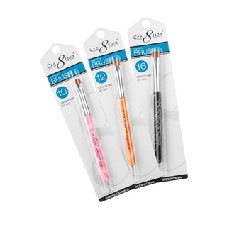 (Bonus Combo) Cre8tion French Brush with Dot Tool Combo #10, #12, #16