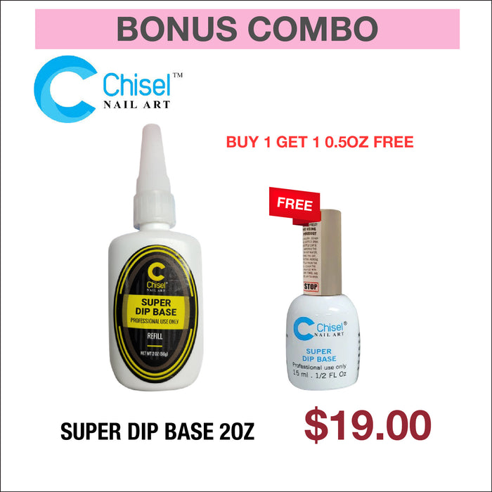 (Bonus Combo) Chisel Super Dip Base 2oz - Buy 1 Get 1 0.5oz Free