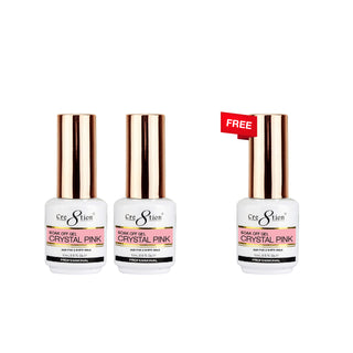 (Bonus Combo) Cre8tion Gel Crystal Pink 0.5oz -  Buy 2 Get 1 Free