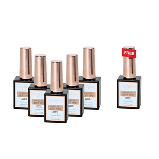 [6 Pack Bonus] Cre8tion Soft Tips Extend Adhesive Gel 0.5oz (Compare - Buy 5 Get 1 Free)