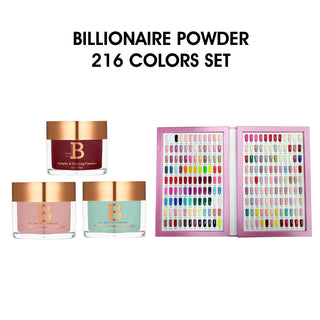 Billionaire Dip Powder - Full set 216 Colors w/ 1 Color Book