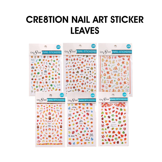 Cre8tion Nail Art Sticker Leaves (11 Styles) — Cre8tion Nail Art | C8 Nail Supply