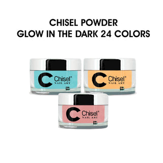 Chisel Glow in the Dark Dipping Powder 2oz - Full Set 24 Colors (#GL01 - #GL24)
