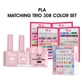 PLA Matching Trio - Full Set 308 Colors w/ 1 Cat Eye Vivid Glaze 24 Color Kit & 2 Color Books