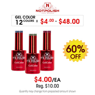 NotPolish Soak Off Gel 0.5oz - Gelaxy Complete Collection - Prepacked 12 Colors (Final Sale)