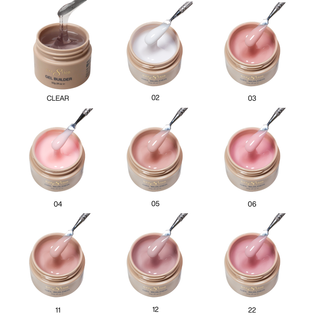 Cre8tion Overlay/Builder Gel in Jar 2oz - Hema Free/TPO Free - Low Heat - Combo Best Seller 9 Colors