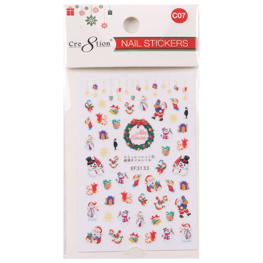 Cre8tion Nail Art Sticker Christmas - Juego completo de 23 estilos