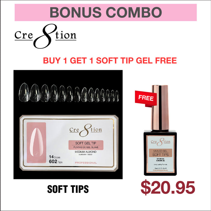 (Spring Deal) Cre8tion Soft Tip Box - Buy 1 Get 1 Soft Tip Gel Free
