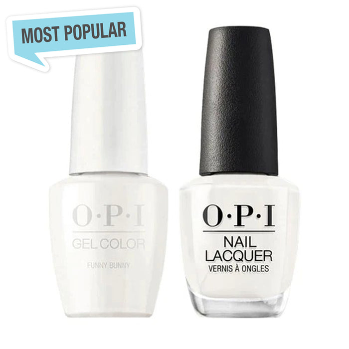 OPI Gel &amp; Lacquer Matching Color 0.5oz - H22 Funny Bunny
