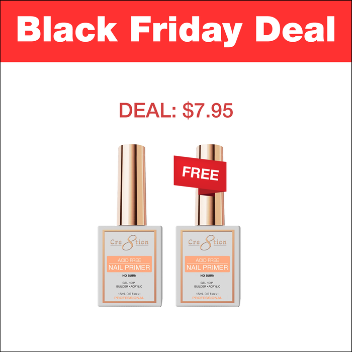 (BOGO) Cre8tion No Burn Nail Primer 0.5oz - Add 1, Get 1 Free