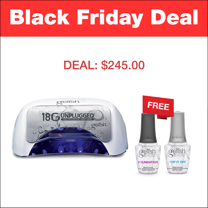 (Black Friday 2024 Deal) Gelish Lamp 18G Unplugged (Cordless) - Get 2 Gelish Free Dynamic Duo