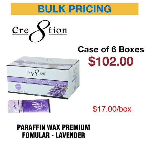 Cre8tion Paraffin Wax Lavender Premium Fomular — C8 Nail Supply