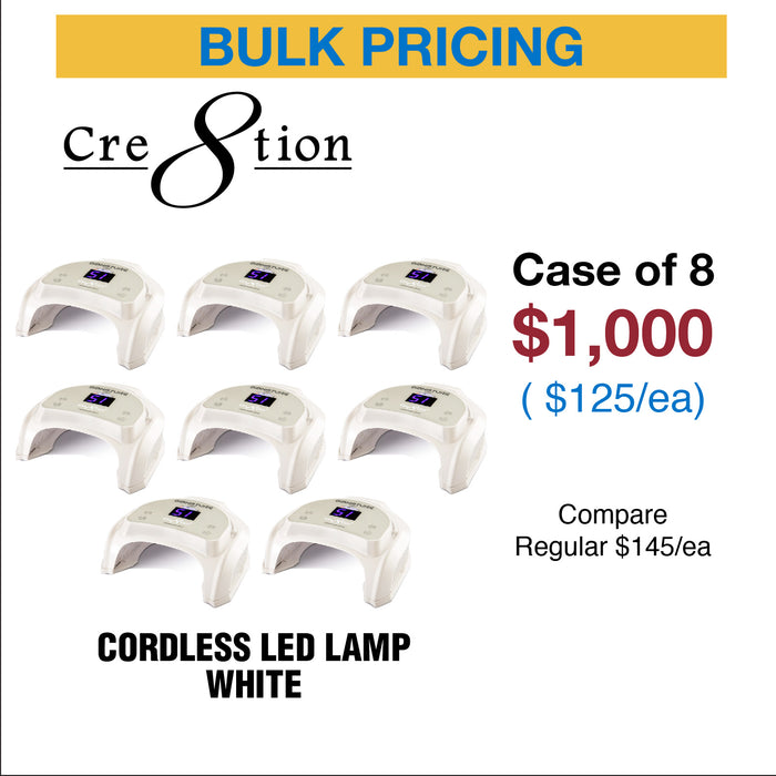 Cre8tion - Signature Professional Cordless LED Lamp - Black ( Buy 1 Get 6 Free Gel Top Coat)