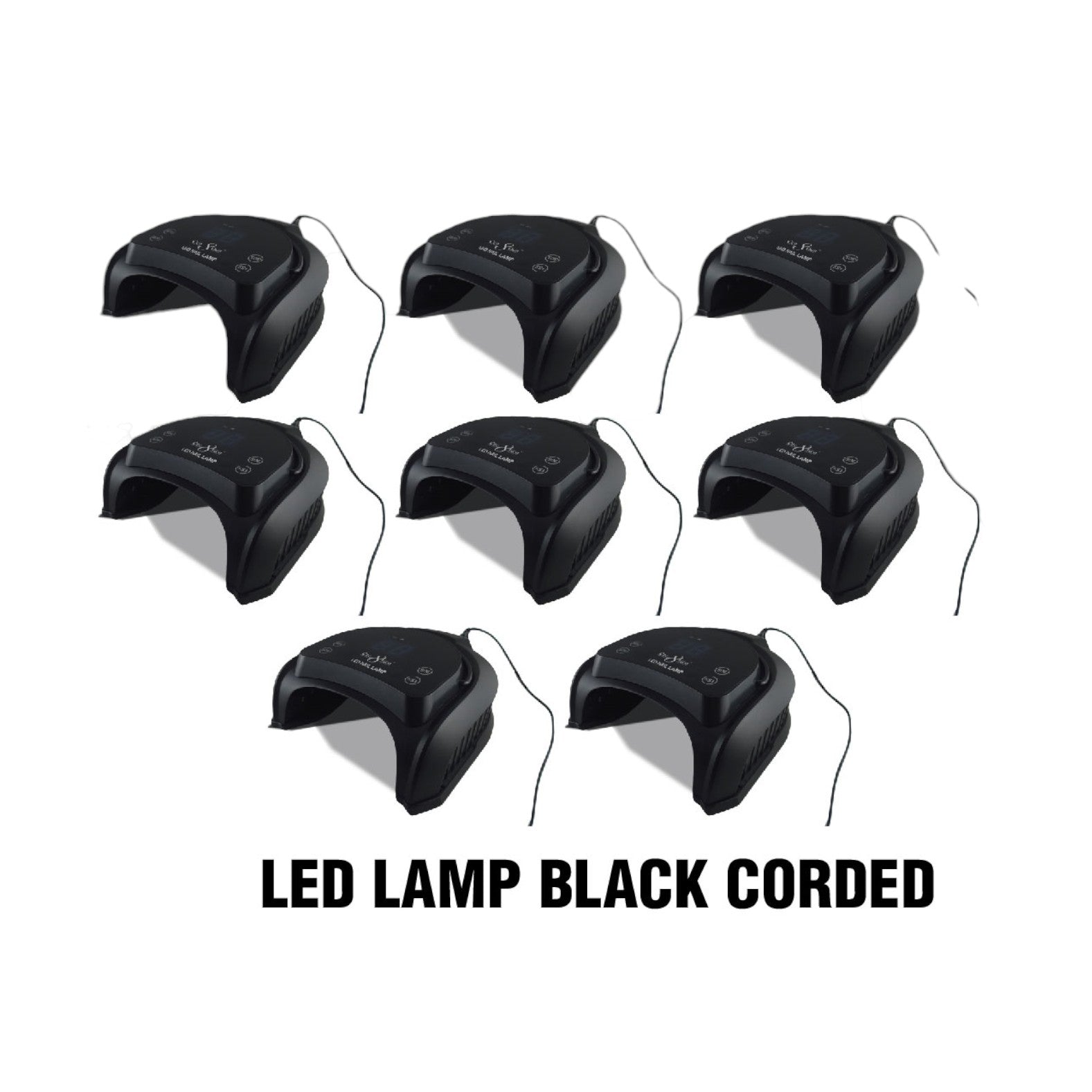 Cre8tion Signature LED Lamp Black Corded – C8 Nail Supply