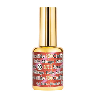 DND DC 9D Cat Eye Smoothie - 03 Ruby Mirage — DND DC Cat Eye Gel | C8 Nail Supply