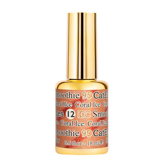 DND DC 9D Cat Eye Smoothie - 12 Coral Ice — DND DC Cat Eye Gel | C8 Nail Supply
