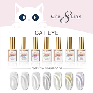 Cre8tion Silver Cat Eye Soak Off Gel 0.5oz
