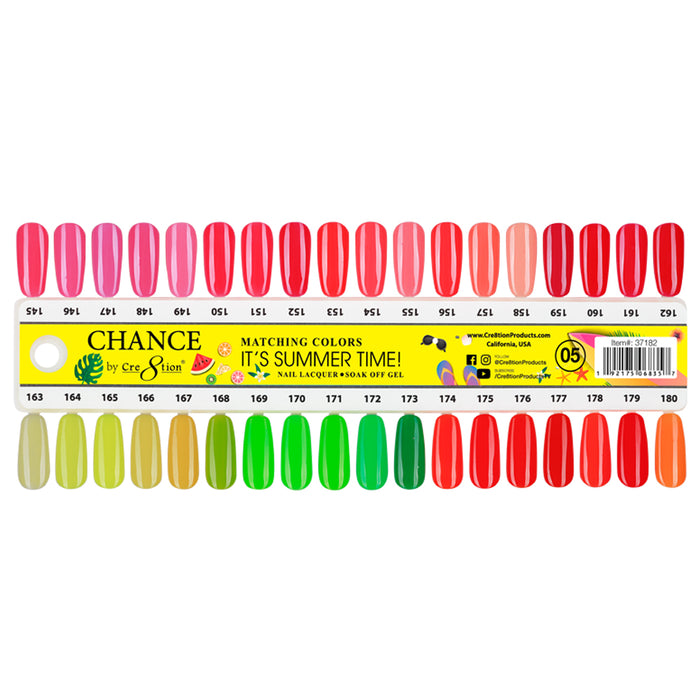 Chance Nail Lacquer 0.5oz - 36 Colors #145 - #180 - Summer/Neon Shades Collection